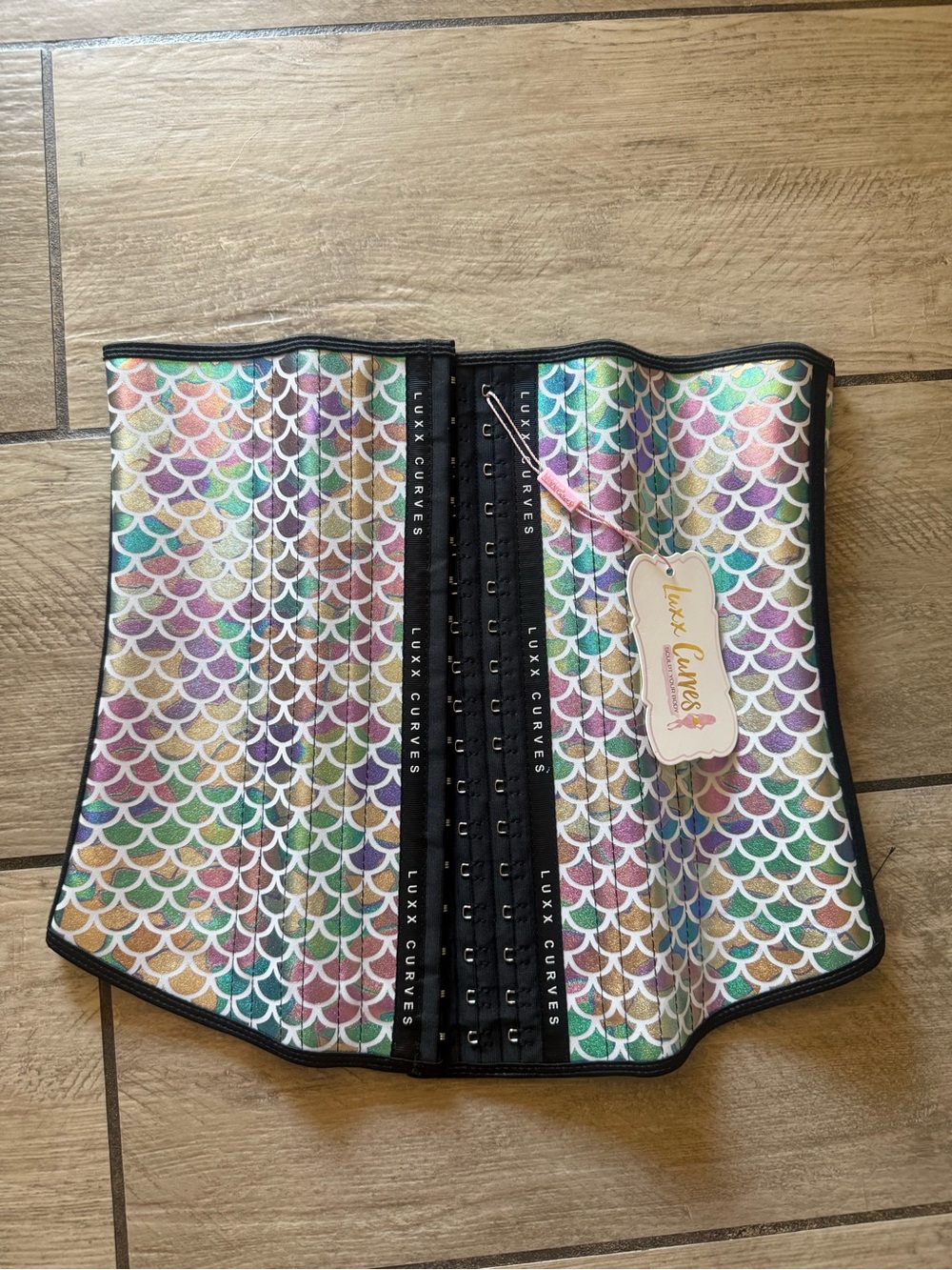 Luxx Curves Mermaid Scale Waist Trainer - Iridescent Multi